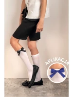 Dětské podkolenky s našitou mašlí RIVETTE DR2527