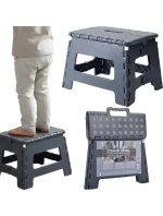 PROTISKLUZOVÁ SKLÁDACÍ STOLIČKA ŠEDÁ