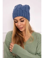 Fleecová čepice Iwona K221 denim Fleecová čepice Iwona K221 denim