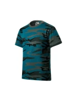 Camouflage tričko dětské camouflage petrol Camouflage tričko dětské camouflage petrol