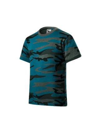 Camouflage tričko dětské camouflage petrol Camouflage tričko dětské camouflage petrol