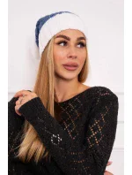 Paris fleecová čepice K212 denim+white Paris fleecová čepice K212 denim+white