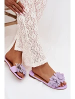 Dámské ploché s ozdobou Fialové Grelora