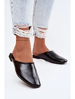 Dámské Mule z Umělé Kůže Ploché Černé Romelle