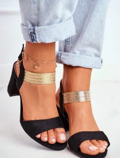 Sandály na podpatku model 196325 Step in style