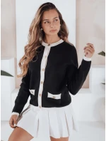 Dámský černý svetr na zip CHICLINE FashionStreet MY2558