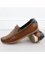 Pánské kožené pohodlné mokasíny Bugatti 321-A2X6G-4000, hnědá barva