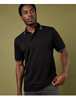 Kustom Kit KK 409 Pánské kontrastní piqué polo 43.0409 black/red Kustom Kit KK 409 Pánské kontrastní piqué polo 43.0409 black/red