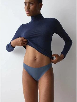 Dámská tanga Pretty Micro String Indigo Veil modrošedé  - TRIUMPH