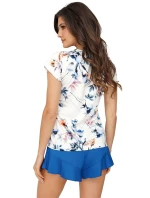 Pyžamo Donna Astrid 1/2 cr/r Cobalt S-2XL