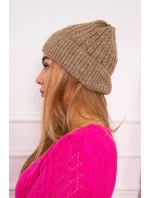 Tenká čepice Wioletta K251 tmavě béžová