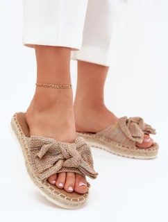 Dámské Pantofle Na Platformě S Pletením A Mašlí Multikolor Alpireda