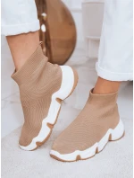 Dámské ponožkové boty SOCKY khaki FashionStreet ZY0114