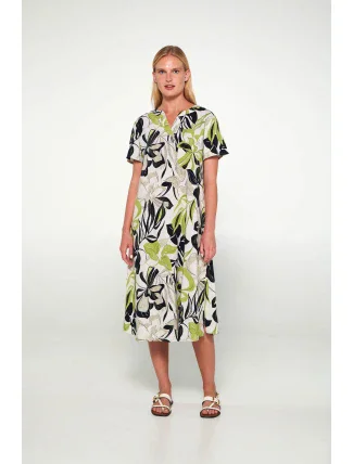 Vamp - Šaty s potiskem a krátkými rukávy 20410 - Vamp