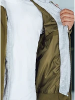 Pánská bunda bomber s kapucí zelená FashionStreet TX5022