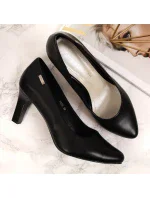 Černé lodičky na jehlovém podpatku W Sergio Leone