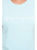 Nakupování je moje kardio mátová halenka Nakupování je moje kardio mátová halenka