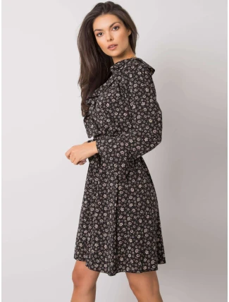 Šaty DHJ SK 13891A 1.10P černá a béžová