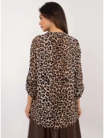 Košile TW KS BI 7175a.25 černá a béžová Košile TW KS BI 7175a.25 černá a béžová