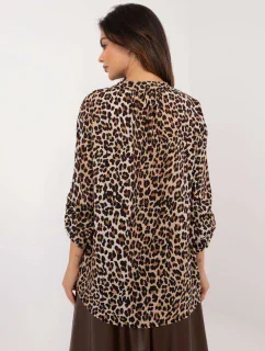 Košile TW KS BI 7175a.25 černá a béžová