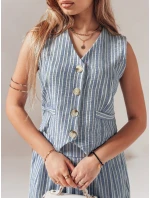 Dámská vesta LINELIA modrá FashionStreet PY0134