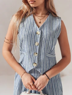 Dámská vesta LINELIA modrá FashionStreet PY0134