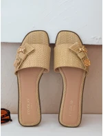 TEDDYLUXE beige FashionStreet dámské žabky ZY0955