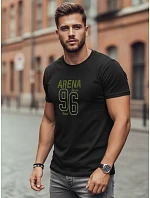 Pánské bavlněné tričko s potiskem Arena 96 black FashionStreet NX0146R