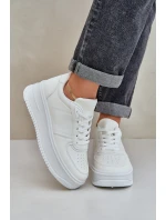 Dámské Tenisky Na Platformě S Dekorativním Šněrováním Bílé Mistra Dámské Tenisky Na Platformě S Dekorativním Šněrováním Bílé Mistra