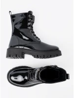 Pěkné   kotníčkové boty dámské platforma