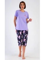 Dámské pyžamo kapri Flowers