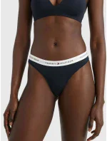 Dámská tanga THONG UW0UW03835 DW5 tm. modré - Tommy Hilfiger
