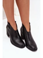 Boty na podpatku model 218062 Step in style Boty na podpatku model 218062 Step in style