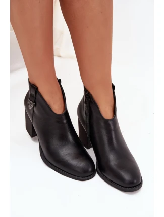 Boty na podpatku model 218062 Step in style Boty na podpatku model 218062 Step in style