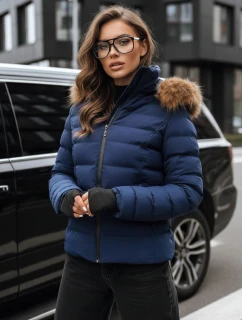 Dámská prošívaná zimní bunda VERSES navy blue FashionStreet TY4039