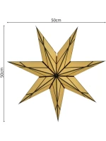 PAPÍROVÁ DEKORACE ŠPAČEK 50CM 7 LISTŮ CRYMOND