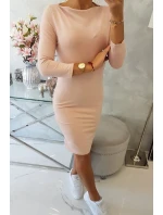 Klasické šaty tmavě pudrově růžové