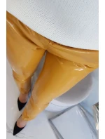 Dvouvrstvé kalhoty s hořčicovým velurem