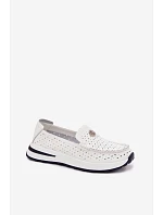 Dámské prodyšné mokasíny z přírodní kůže Kemela