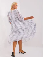 LK SK 509344 šaty.37 bílé a černé LK SK 509344 šaty.37 bílé a černé