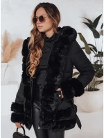 CITYGLANCE dámská zimní bunda s umělou kožešinou černá FashionStreet TY5045 CITYGLANCE dámská zimní bunda s umělou kožešinou černá FashionStreet TY5045