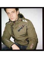 Geographical Norway Softshellová bunda Royaute DB 068 M WY1997H/GN-Kaki / Black