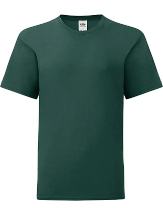 Fruit of the Loom Kids Iconic 150 T Dětské tričko 16.1023 forest green