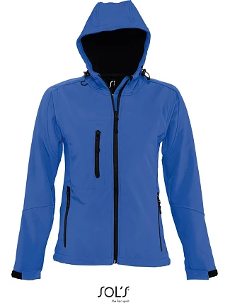 SOL'S Replay Women Dámská 3-vrstvá softshellová bunda s kapucí 25.6802 royal blue