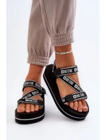 Dámské sandály na platformě Big Star NN274A525 Černé