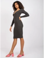 Šaty RV SK 7436.53 tmavá khaki