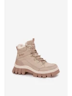 Dámské zateplené trapery Lee Cooper – béžové