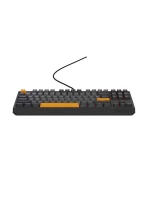 GENESIS Thor 230 TKL Herní klávesnice USB + RF Wireless + Bluetooth QWERTY Černá, šedá, oranžová