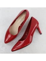 Dámské lodičky na jehlovém podpatku červené Sergio Leone 1336