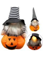 DÝNĚ DEKORATIVNÍ FIGURKA 35CM LED HALLOWEEN ORANŽOVÁ